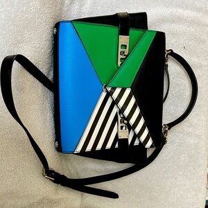 NWOT-  Henri Bendel- New York Uptown color blocked mini satchel $325.00